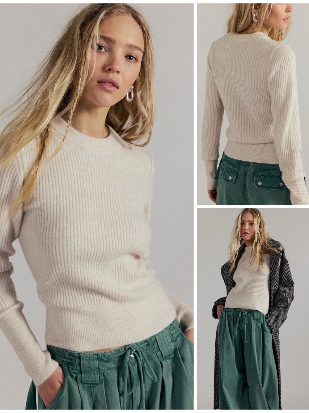 𝓯𝓹 Free People ~ Even After Knit Pullover